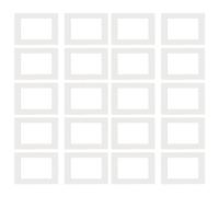 Giwnhvx Supporti per cornice portafoto A3 20 pezzi supporti per foto tappetino cornice supporti per foto per display poster fotografici