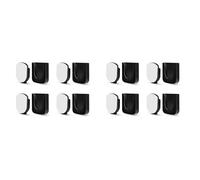 Giwnhvx Supporto magnetico per telecomando da parete, 8 paia di organizer per telecomandi, autoadesivo, nero