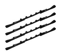 Giwnhvx Supporto per canna da pesca per veicoli, cinghia in nylon regolabile per tetto auto, resistente, per auto, carri, 4 pezzi