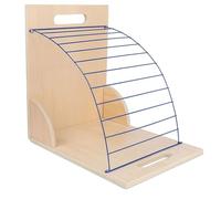 Giwnhvx Supporto per fermacarte, supporto per fermacarte, supporto per appunti in legno con ripiano in metallo robusto, organizer per sala da pranzo, scrivania