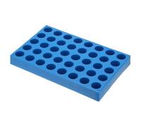 Giwnhvx Supporto per flaconcini per campionatore automatico, supporto per vassoio per fiale, supporto per bottiglie impilabili a 40 pozzi per provette, 20 ml, blu