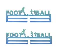 Giwnhvx Supporto per medaglie sportive modello di calcio, in metallo, espositore per medaglie in , gancio portaoggetti da parete per medaglie