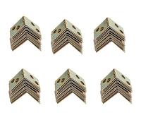 Giwnhvx Supporto per mensola in metallo, 90 gradi, 72 pezzi, color ottone
