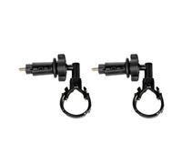 Giwnhvx Supporto per presa del manubrio della bicicletta regolabile, supporto per torcia elettrica, supporto per presa manubrio universale per bici da strada e da montagna