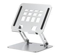Giwnhvx Supporto per tablet in alluminio per scrivania, supporto a doppio gambo, supporto per tablet regolabile, applicabile a 4-12,8 pollici