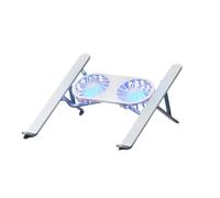 Giwnhvx Supporto pieghevole per computer portatile con ventola di raffreddamento per tablet, supporto di raffreddamento migliorato e portatile