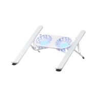 Giwnhvx Supporto pieghevole per computer portatile con ventola di raffreddamento, raffreddamento per tablet, supporto migliorato per raffreddamento e portatile
