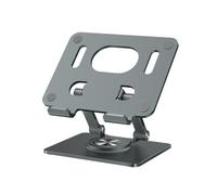 Giwnhvx Supporto pieghevole regolabile per computer portatile, rotazione a 360°, in lega di alluminio, stabile, compatibile con tablet