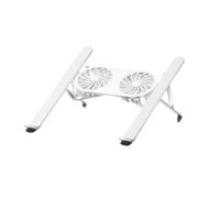 Giwnhvx Supporto portatile pieghevole con ventola di raffreddamento per tablet. Supporto di raffreddamento migliorato e design portatile.