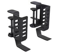 Giwnhvx Supporto verticale per computer portatile lato scrivania,Supporto da scrivania per computer portatile foratura,Supporto sospeso per lato scrivania,Morsetto su scrivania A