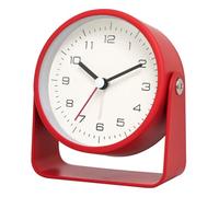 Giwnhvx Sveglia in metallo, orologio da scrivania silenzioso per studenti per camera da letto, ufficio, decorazione per ufficio C