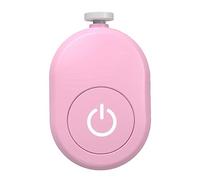 Giwnhvx Tagliaunghie elettrico per bambini, kit di strumenti per lucidare le unghie, facile da tagliare, per neonati, rosa