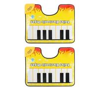 Giwnhvx Tappetino da Bagno con Suono di Pianoforte Artistico, Attraente Tappeto da Pavimento con Suono di Pianoforte, Set di Musica Elettronico per WC