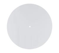 Giwnhvx Tappetino per giradischi in acrilico per ridurre la polvere statica e il rumore, ricambio per giradischi da 30,5 cm, bianco