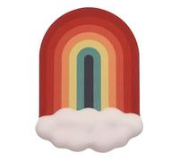 Giwnhvx Tappetino per mouse arcobaleno, poggiapolsi per tastiera, memory foam, tappetino per mouse ergonomico in silicone, poggiapolsi per computer portatile