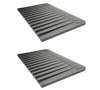 Giwnhvx Tappetino scolapiatti grande in silicone, 32,5 x 20 cm, protezione contro il calore, 2 pezzi