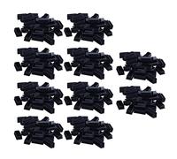Giwnhvx Tappi per tubo di estremità mascheratura rettangolo in plastica interna 25 x 50 mm 300 pezzi nero