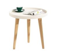 Giwnhvx Tavolo rotondo bianco comodino tavolino da caffè decorazione casa tavolo letto