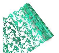 Giwnhvx Tavolo verde glitterato in metallo sottile, decorazione da tavolo scintillante per matrimonio, festa nuziale, installazione facile