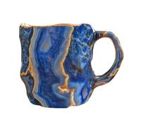 Giwnhvx Tazza da caffè in cristallo minerale imitazione multicolore imitazione cristallo minerale elegante regalo di cristallo