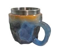 Giwnhvx Tazze da caffè in cristallo minerale multicolore tazza da caffè in cristallo colorato naturale tazze di Natale regalo per casa ufficio