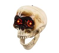Giwnhvx Teste di Teschio Spaventose Decorazione di Halloween Teste di Teschio con Sensore di Movimento Decorazioni di Halloween Suono Spaventoso Decorazione Spaventosa