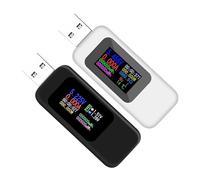 Giwnhvx Tester USB Controllo di Tensione USB Tester Caricatore USB Tester Misuratore di Corrente USB Rilevatore Tester 2 Pz