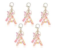 Giwnhvx Tipo A alla Moda Rosa Lettera Epoxy Ciondolo