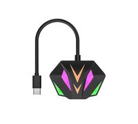 Giwnhvx Tipo C a RJ45 Ethernet Adattatore Scheda di Rete 10/100/1000 Mbps Effetto Illuminazione RGB per Computer Portatile A
