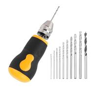 Giwnhvx Trapano manuale Mini Trapano a mano Strumento Portatile Set di Utensili Piccolo Trapano a mano, Lavorazione Del Legno Trapano a Mano per Gioielli