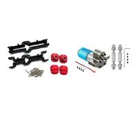 Giwnhvx Trasmissione 370 Motore per C14 C24 B24 B36 MN D90 MN99S & Metallo Anteriore e Posteriore Ponte Asse Housing Case