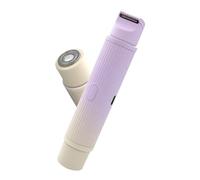Giwnhvx Trimmer Bikini e Rasoio da 2 in 1 Trimmer Elettrico Bagnato/Asciugabile per il Corpo, Depilazione Dello Gradiente Viola