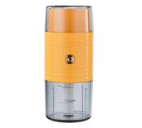 Giwnhvx Tritatutto elettrico compatto a doppia testa per verdure, carni, frutta e noci con separazione secca/umida, arancione