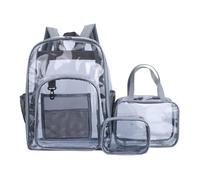 Giwnhvx Unisex Impermeabile Trasparente Adolescente Grande Capacità 3 Pezzi Vestito Portatile Multifunzione Borsa,B
