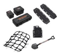 Giwnhvx Universale 8 Pz/set Simulato Decorazione Valigia Bagagli Net Pala per TRX4 SCX10 90046 1/10 RC Accessori Auto Arancione