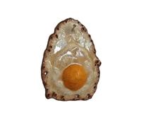 Giwnhvx Uovo al piatto Appeso a un chiodo, Ornamento di scultura di uova al piatto, decorazione di sculture di uova divertenti molo sulla parete facile da usare 19 x 12 cm