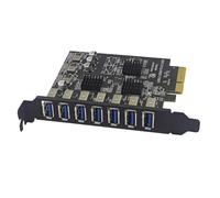 Giwnhvx USB3.2 GEN2 10Gbps PCIe Scheda di espansione TYPE-A PCI-E 4X a 7 porte USB 3.0 Scheda adattatore di espansione PCI-E Scheda controller