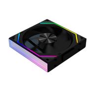 Giwnhvx V2RS Case Fan Magic Block Free Splicing 120mm Computer PC 12V Chassis Fan Lian 3PIN 5V ARGB Divine Light Li Nero, B