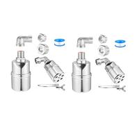 Giwnhvx Valvola a galleggiante automatica da 1/2 "3/4" 1", valvola a galleggiante automatica in acciaio inossidabile 304, 2 set
