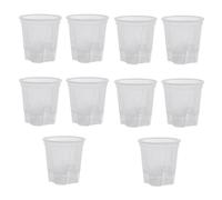 Giwnhvx Vasi da Giardino in Plastica Trasparente Fioriere Autoirriganti, Vasi per Piante da Vivaio in Plastica con Serbatoio Profondo, Confezione da 10