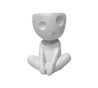 Giwnhvx Vaso da Mummia Giardinaggio Vaso da Fiori Piccolo Supporto per Piante Supporto per Piante Ad Aria Vaso per Piante da Interni Carattere Astratto Ornamenti per Vasi,B