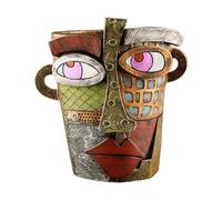 Giwnhvx Vaso di Fiore di Bellezza Astratta Brutalista Fioriera Testa di Vaso di Fiore Vaso di Fiori Resina Astratta di Arte Colorata B