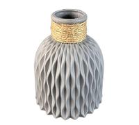 Giwnhvx Vaso di Fiori in Ceramica Imitazione Vasi di Plastica DeCor Contenitore Piante Uno Grigio