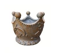 Giwnhvx Vaso di fiori in resina per piante grasse, vaso da giardino retrò, vaso di fiori per balcone, giardino, terrazza, interni ed esterni