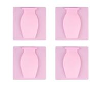 Giwnhvx Vaso in silicone, vaso in silicone rimovibile, adatto per vaso adesivo da parete in ingresso a parete, colore: rosa