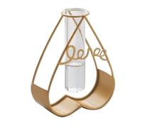 Giwnhvx Vaso per provette in vetro idroponico creativo, ornamenti da ufficio, decorazione da tavolo da soggiorno, artigianato facile da usare