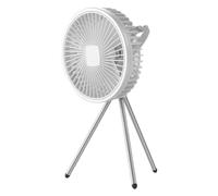 Giwnhvx Ventilatore da 10000mAh Ricaricabile Circolatore D'Aria Portatile da Tavolo Ventilatore Elettrico da Soffitto Wireless con Treppiede Bianca