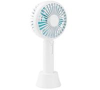 Giwnhvx Ventilatore Portatile con Diffusore di con Base Ventola di Raffreddamento Elettrica Personale USB Portatile Ricaricabile Alimentato A Batteria (Bianca)