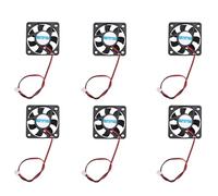 Giwnhvx Ventola di raffreddamento brushless 5010 DC 12V 0.1A 2 pin, 50 mm x 50 mm x 10 mm, 6 pezzi
