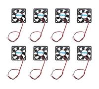 Giwnhvx Ventola di raffreddamento brushless 5010 DC 12V 0,1A 2 pin, 50 x 50 x 10 mm, 8 pezzi
